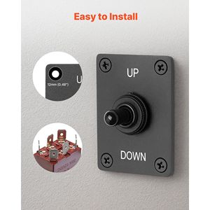 Interruttore a Levetta Momentaneo a 6 Pin per Inversione di Polarità ON-OFF-ON, DC 12V/30A AC 250V/15A, Piastra di Montaggio Inclusa - Product Image 6