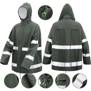 Men OEM Supply Reversible Eco-Friendly 10,000mm Waterproof Breathable Windproof Polyester/Nylon Full Sleeve Hooded Casual - Product Image 4