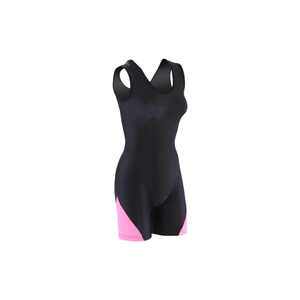 <b>Women's</b> Black Solid Color Sporty Tank Top With Shorts O-Neck Knitted Breathable Spandex Nylon - Product Image 3