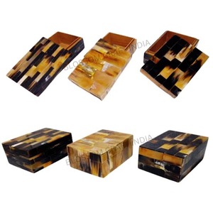 Caja de Cuerno de Búfalo Rectangular Rústica Antigua de ILAHI con Temática Animal, Pulida y Ecológica, con Interior Suave para Artículos Delicados Feng - Product Image 6
