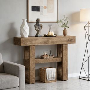 <b>Storage</b> Space <b>Console</b> <b>Table</b> for Entrance Foyer or Sofa Use - Product Image 4