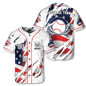 Jersey de Béisbol de Primera Calidad, Pedido Personalizado, Tela de Poliéster Duradera, Impresión por Sublimación Avanzada, Personalizable para Equipos, Transpirable - Product Image 1
