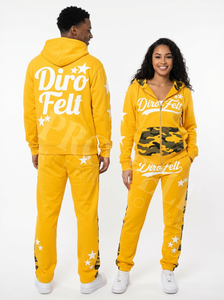 Conjunto de Sudadera con Capucha y Pantalones Deportivos de Camuflaje con Diseño de Logotipo Personalizado, Diseño de Estrella con Pedrería, Estilo Urbano Cómodo - Product Image 3