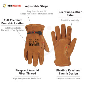 Genuine Cowhide Leather <b>Driver</b> <b>Gloves</b> for Heavy-Duty Work for Driving Safety <b>Gloves</b> for <b>Drivers</b> and Industries - Product Image 3
