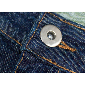 Jean droit en denim bleu pour homme, style streetwear unisexe, coupe oversize et jambe large, respirant, OEM - Product Image 4