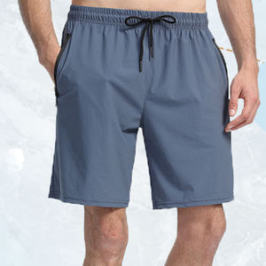 Pantalones Cortos Deportivos para Hombre, Casuales, de Secado Rápido, Transpirables, Impermeables, de Poliéster/Algodón, para Verano, Natación, Playa, Gimnasio, Atletismo, con Cordón Ajustable - Product Image 4