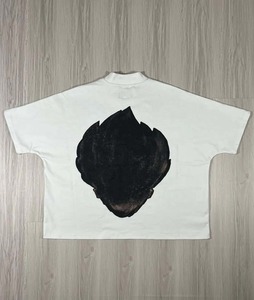 Camiseta de corte cuadrado de algodón pesado de 300GSM con logo personalizado, estilo streetwear, top corto gráfico oversize para hombre - Product Image 4