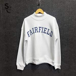 Sweat-shirt d'hiver personnalisable à col montant, en molleton de coton de haute qualité, unisexe, style streetwear, disponible à prix raisonnable - Product Image 1