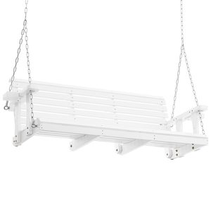 Balançoire de patio en bois robuste de 5,5 pieds, capacité de charge de 880 lb, balançoire de jardin pour cour, version améliorée pour plus de résistance - Product Image 4