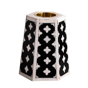 Quemador de Bakhoor Artesanal con Incrustaciones de Hueso y Tapa, Elegante Accesorio para Fragancias Árabes - Product Image 4