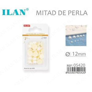 Perle Semisferiche Ilan 12mm in Materiale ABS per Decorazioni di Abbigliamento - Product Image 3