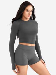 Conjuntos de Shorts Deportivos de Nylon para Mujer, Levanta Glúteos, Sexy, para Gimnasio, Fitness, Yoga, Verano, Estilo Biker, Venta al por Mayor, Personalizados - Product Image 5