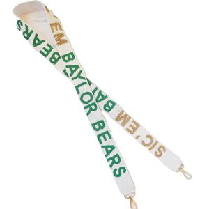 Sangle de sac à main perlée artisanale en coton BAYLOR, accessoire audacieux pour afficher le spirit d'équipe, avec broderie de perles complexe, pour les fans des Bears de Baylor le jour du match - Product Image 3