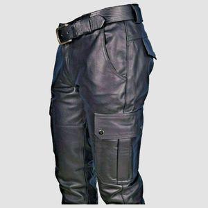 กางเกงหนังผู้ชายสีดำ - Product Image 3