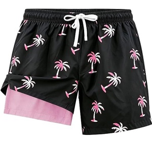 Shorts de Baño para Hombre, Color Verde Sólido, de Secado Rápido, con Cordón en la Cintura, Traje de Baño Informal para Piscina, Transpirable - Product Image 5