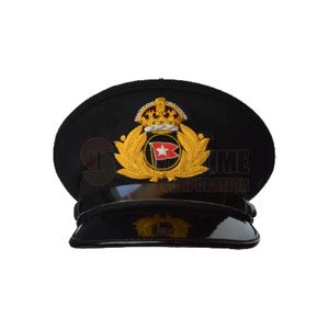 Chapeau d'uniforme classique avec broderie décorative et finition en tissu de qualité supérieure pour les collections de tenues cérémonielles - Product Image 3