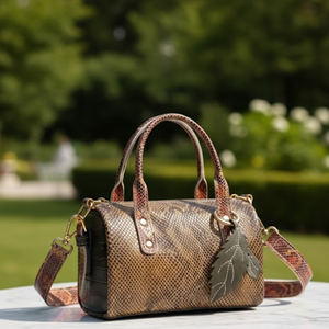 Bolso de Cuero Genuino para Mujer con Correa para el Hombro |   Bolso de Mano de Lujo Hecho a Mano con Borla |   Bolso de Cuero de Dos Tonos de Primera Calidad |   2026 - Product Image 4