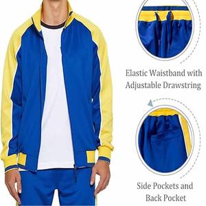 Traje deportivo informal personalizado para hombre, cortavientos, transpirable, camisa de manga larga y pantalón, conjunto deportivo para hombre, subido por Dress Sports - Product Image 5