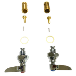 Poignée à levier en zinc HDZ0010 compatible avec la poignée de robinet T&S, tige en laiton - Product Image 4