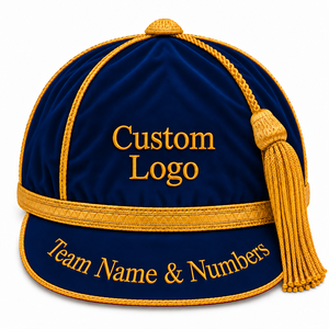 Casquettes en velours personnalisées pour club de rugby, prix d'usine, broderie 3D, récompense sportive, cérémonie, ajustables - Product Image 5
