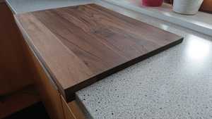 Planche à découper élégante en bambou avec motif de fruits, ustensile de cuisine fait main, durable, compatible lave-vaisselle, décoration de cuisine, bois de manguier et d'acacia - Product Image 5