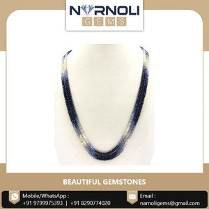 Natural Sapphire Faceted Round Beads Strand for DIY Necklace <b>Bracelet</b> and Accessories - Product Image 6