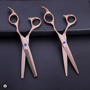 กรรไกรตัดผมสแตนเลสคุณภาพสูงแบบกำหนดเองสำหรับช่างตัดผมมืออาชีพ ใช้ได้ทั้งในร้านและที่บ้าน ขายส่ง - Product Image 2