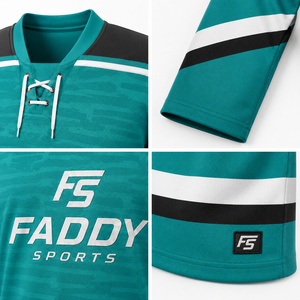 Custom Ice Hockey Uniform Set Sublimated Long Sleeve Jersey Shorts <b>Socks</b> Private Label OEM Teamwear Uniforms - Product Image 3