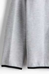 เสื้อฮู้ดซิปผู้ชายสีเทา แขนเสื้อแบบแร็กแลน ผ้าเฟรนช์เทอร์รี่ สวมใส่สบายๆ ในฤดูใบไม้ร่วง ทรงปกติ สีพื้น ระบายอากาศได้ดี แขนยาว - Product Image 5