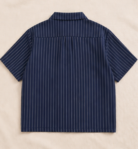 เสื้อเชิ้ตแขนสั้นผู้ชายแบบลำลอง ปกคอพับ เสื้อเชิ้ตฤดูร้อน - Product Image 6