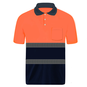Wholesale Custom High Visibility Construction Short Sleeve T Shirt Safety Hi Vis Work <b>Polo</b> Shirts Digital Printing Work Uniform - Product Image 2