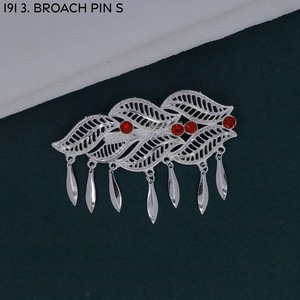Broche de créateur plaquée argent de style français traditionnel MIJ, broche ethnique pour femme, idéale pour les mariages, broches de style arabe lourdes - Product Image 4