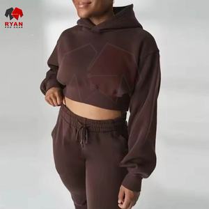 Ryan Pro Gear – Nouveaux sweats à capuche pour femmes, crop top respirant et élégant, couleur personnalisée, grandes tailles, services OEM et ODM - Product Image 1