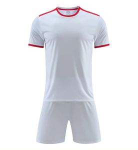 Conjunto de Camiseta de Fútbol para Hombre, Rojo y Verde, Estampado Digital Sólido, 100% Poliéster, Absorbe la Humedad, Antibacteriano, Cuello Redondo, Manga Larga - Product Image 1