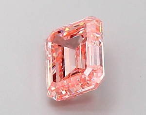 Diamant rose intense fantaisie de 0,97 carat, taille émeraude, cultivé en laboratoire CVD, clarté VVS2, excellente taille, pierre précieuse non montée pour la création de bijoux - Product Image 2