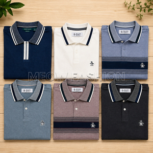 เสื้อโปโลผ้าโพลีเอสเตอร์ตาข่ายระบายอากาศดีจากโรงงานในบังคลาเทศ  สินค้าล้นสต็อก ลดราคา ขายส่งจำนวนมาก เสื้อโปโลผู้ชาย - Product Image 2