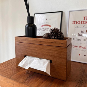 Caja Organizadora de Madera de Acacia Natural, Duradera, para Pañuelos, Decorativa, Ecológica, de Madera, para el Hogar - Product Image 6