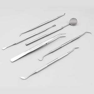 Kit d'instruments dentaires manuels en acier de haute qualité, 5 pièces, assortiment de luxe, certification CE - Product Image 4