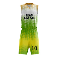 Ensemble Maillot et Short de Basketball Personnalisé en Polyester Respirant à Impression Numérique, Protection UPF 50+, Anti-Transpiration et Sans Coutures – Vente en Gros
