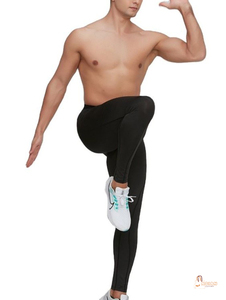 Leggings de sport pour homme, respirants, résistants à l'eau, à séchage rapide, à compression, avec taille élastique, longueur intégrale - Product Image 2