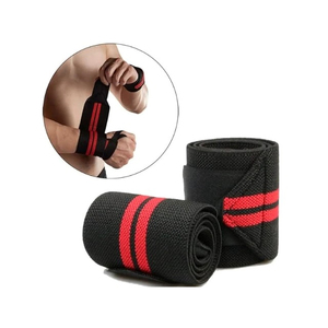 Bandes de poignet ajustables avec logo personnalisé, respirantes, pour la musculation, le powerlifting, le soutien en musculation, en coton, pour l'entraînement - Product Image 2