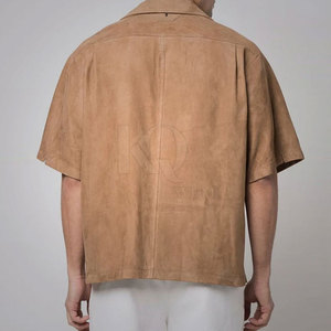 Chemises en cuir pour hommes avec coupe classique, tissu doux, matière légère, confortables pour un usage quotidien - Product Image 2