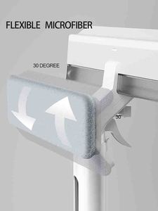 Brosse multifonctionnelle double face pour le nettoyage des vitres, manche long, raclette à main multi-usage pour un essuyage efficace des vitres - Product Image 5