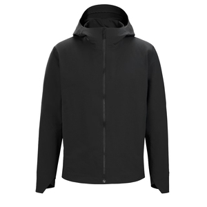 เสื้อแจ็คเก็ตผู้ชายสีดำกันน้ำมีฮู้ด ผ้า softshell ซิปแบบรูด ทรงปกติ ใส่ได้ทุกฤดู เหมาะสำหรับกิจกรรมกลางแจ้ง - Product Image 5