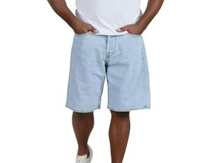 Oversized Longline Denim Shorts <b>Baggy</b> Fit Distressed Street Style Hip Hop Shorts Men <b>Women</b> Heavy Wash <b>Baggy</b> Long Denim Shorts - Product Image 2