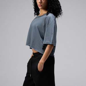 Camiseta Corta Deportiva de Verano para Hombre, de Alta Calidad, Lisa, con Logotipo Personalizado, 180g, 100% Algodón Ecológico - Product Image 6