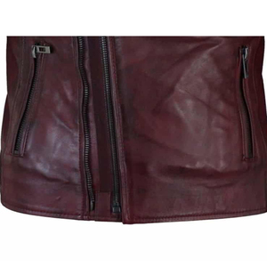 Veste d'hiver en cuir respirante et réversible pour homme, chauffante, imperméable, coupe-vent, séchage rapide, multi-logos et doublure en laine - Product Image 6