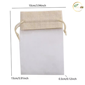 Natural Jute Jewelry Pouches <b>Small</b> with Custom Branding for Corporate Gift <b>Packaging</b> - Product Image 2