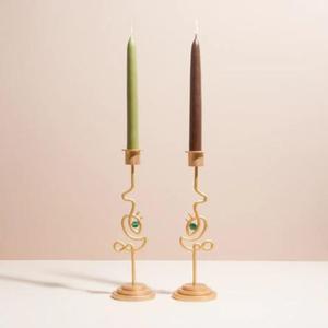 Candelabro de Metal de Lujo con Acabado Dorado Pulido, Centro de Mesa Decorativo para Mesas de Comedor, Decoración para Bodas y Hogar - Product Image 4