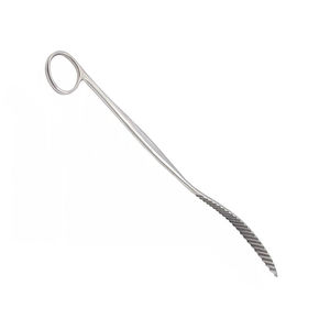 Palanca ósea Surzon Lanes de 9 pulgadas, curvada, dentada, de acero inoxidable, ortopédica, con mango de anillo, para cirugía. - Product Image 4